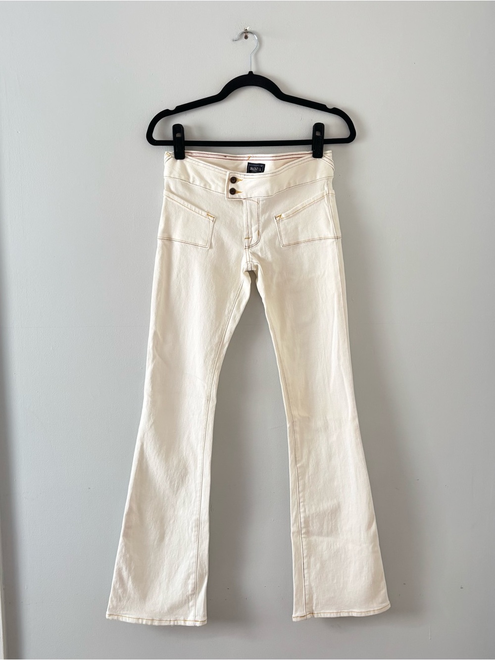 Von Dutch Y2K Low Rise Bootcut Jean Wide Leg Pop Stitching Sim Fit Vintage